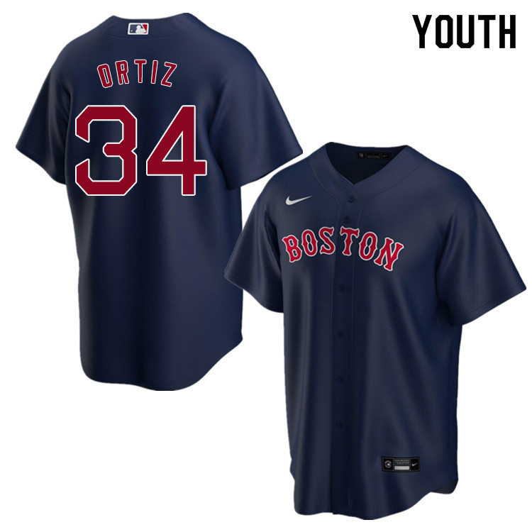 Nike Youth #34 David Ortiz Boston Red Sox Baseball Jerseys Sale-Navy - Click Image to Close